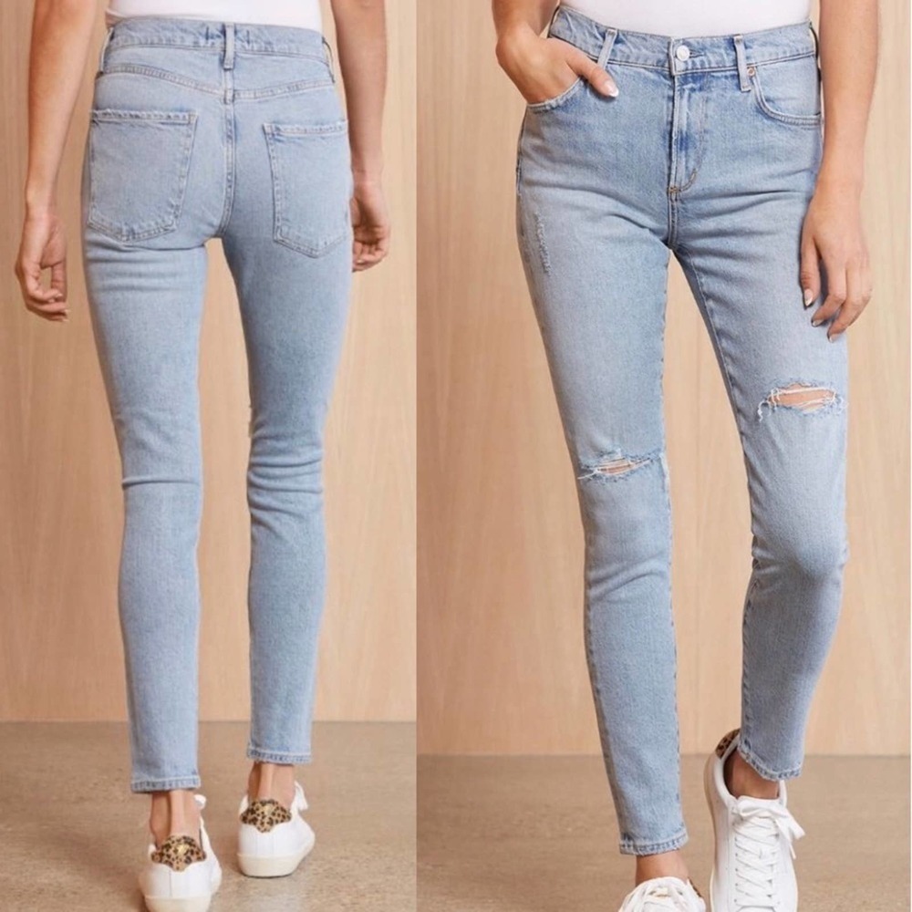 AGOLDE Sophie Mid Rise Skinny Ankle Jean